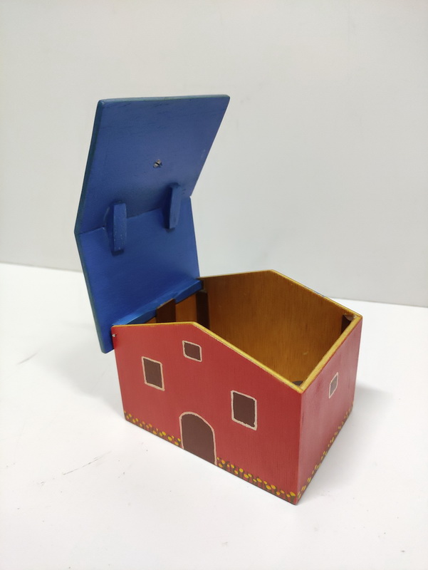 casa caja juguete infantil madera 8x12x7.5 t4u